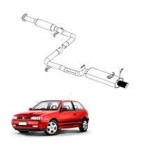 Kit Completo Escapamento Gol 1.6 e 1.8 1997 a 1999 Pontei Op