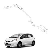Kit Completo Escapamento Honda Fit 1.4 1.5 2003 a 2009 Aço Kit Completo Escapamento Honda Fit 1.4 1.5 2003 a 2009 Aço