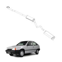 Kit Completo Escapamento Kadett 1.8 e 2.0 1996 1997 Aço