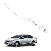 Kit Completo Escapamento New Civic 1.8 LXL LXS 2007 a 2012