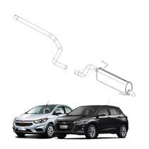 Kit Completo Escapamento Onix 1.4 8V 2012 em Diante Aço Kit Completo Escapamento Onix 1.4 8V 2012 em Diante Aço