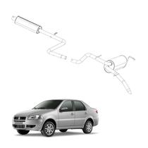 Kit Completo Escapamento Siena 1.0 1.3 MPI 16V 1998 a 2004 Kit Completo Escapamento Siena 1.0 1.3 MPI 16V 1998 a 2004