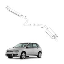 Kit Completo Escapamento Stilo 1.8 8V 16V 2002 a 2005 Aço Kit Completo Escapamento Stilo 1.8 8V 16V 2002 a 2005 Aço