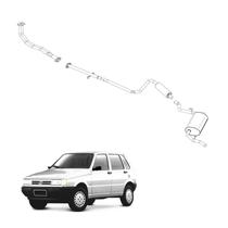 Kit Completo Escapamento Uno 1.3 e 1.5 1985 a 1991 Caixa G O
