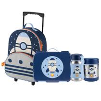 Kit Completo Escolar com Mala de Rodinha Spark Style Espaço Skip Hop Kit Completo Escolar com Mala de Rodinha Spark Style Espaço Skip Hop