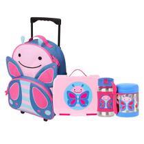 Kit Completo Escolar com Mala de Rodinha Zoo Borboleta Skip Hop