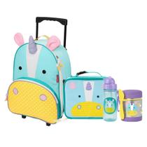 Kit Completo Escolar com Mala de Rodinha Zoo Unicórnio Skip Hop