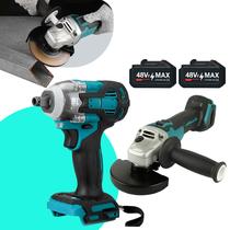 Kit Completo Esmerilhadeira Lixadeira Chave De Impacto Com Maleta De Transporte