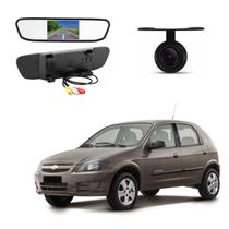 Kit Completo Espelho Retrovisor LCD 4.3 + Câmera de Ré Celta 2011 2012 2013 2014 2015 Kit Completo Espelho Retrovisor LCD 4.3 + Câmera de Ré Celta 2011 2012 2013 2014 2015