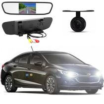 Kit Completo Espelho Retrovisor LCD 4.3 + Câmera de Ré Cruze 2011 2012 2013 2014 2015 2016