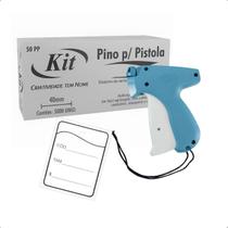 Kit Completo Etiquetação Roupa - Aplicador, Pinos, Etiquetas