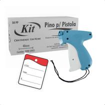 Kit Completo Etiquetação Roupa - Aplicador, Pinos, Etiquetas