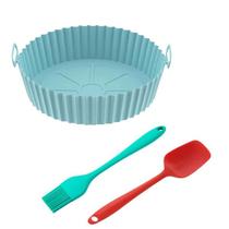 KIT COMPLETO Forma espátula e pincel de Silicone AirFryer