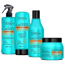Kit Completo Formador E Manutenção Dos Cachos Forever Liss