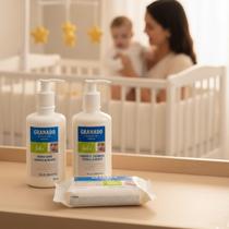 Kit Completo Granado Dermocalmante Bebê 3 Itens Higiene, Hidratação e Proteção Peles Sensíveis