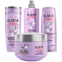 Kit Completo Hidra Hialurônico Elseve Hidratação Profunda e Proteção