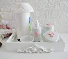 Kit Completo Higiene Bebe Termica Bandeja Provençal