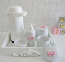 Kit Completo Higiene Bebe Termica Bandeja Provençal
