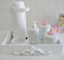 Kit Completo Higiene Bebe Termica Bandeja Provençal