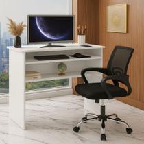 Kit Completo Home Office Mesa Funcional Cadeira Ergonômica Kit Completo Home Office Mesa Funcional Cadeira Ergonômica