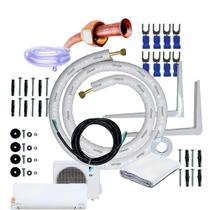 Kit Completo Instalação Para Ar Condicionado Daikin Ecoswing 9000 a 12000 Btus 5 Metros Com Suporte 450mm