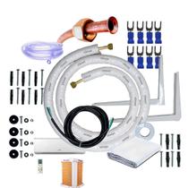 Kit Completo Instalação Para Ar Condicionado Gree G-top Auto Inverter 9000 a 12000 Btus 1/4 3/8 3 Metros Com Suporte 450 - Climax