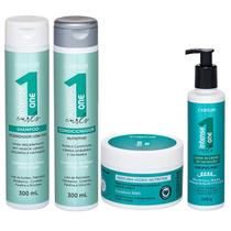 Kit Completo Intense One Curls Crespos - 4 Produtos Ckamura