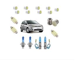 Kit Completo Lâmpadas Super Branca E Leds Fiesta 2002 A 2005. Kit Completo Lâmpadas Super Branca E Leds Fiesta 2002 A 2005.