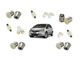 Kit Completo Led Farolete Placa Teto Ré Honda Fit 2004.