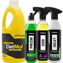 Kit Completo Limpeza Pesada Detmol 1,9l Limpeza Pneu Roda