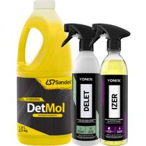 Kit Completo Limpeza Pesada Detmol Barro Lama Delet Izer