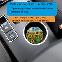 Kit Completo Lixeira de Carro Girassol Noite Estrelada