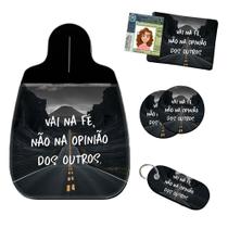 Kit Completo Lixeira de Carro Vai na fé não na opinião Kit Completo Lixeira de Carro Vai na fé não na opinião