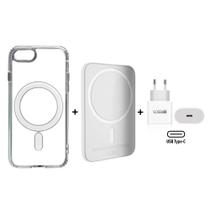 Kit Completo Magsafe + Fonte USB-C 20W Compatível iPhone SE 2020