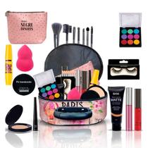 Kit Completo: Maleta de Maquiagem Linda para Presentear - Pele Branca