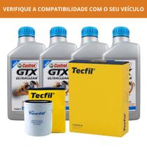 Kit Completo Manutenção Carro - 4 Óleos Castrol + Filtros Ar e Óleo