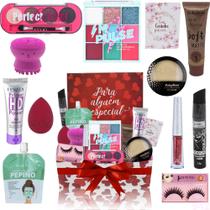 Kit Completo Maquiagem Na Caixa Presente Glow Pink Kit Completo Maquiagem Na Caixa Presente Glow Pink