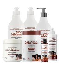 Kit Completo Mel Cola Cachos Natural Fitagem Hidratação 1L Kit Completo Mel Cola Cachos Natural Fitagem Hidratação 1L