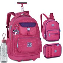 Kit Completo Mochila Carrinho Licenciada Rebecca Bonbon RB Kit Completo Mochila Carrinho Licenciada Rebecca Bonbon RB