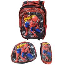 Kit Completo Mochila de Rodinhas Spider Man Kit Completo Mochila de Rodinhas Spider Man