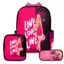 Kit Completo Mochila infantil Escolar de Rodinhas Barbie Kit Completo Mochila infantil Escolar de Rodinhas Barbie