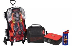 Kit Completo Mochila Malinha Hot Wheels Tam G 3d Alto Relevo Kit Completo Mochila Malinha Hot Wheels Tam G 3d Alto Relevo