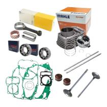 Kit Completo Motor Titan Fan 125 2002 2008 Válvulas Vareta