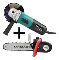 Kit Completo Motosserra Adaptador + Lixadeira Esmerilhadeira 700w