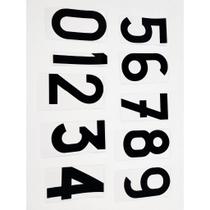 Kit Completo Números Adesivos 0-9 10cm Preto Vinil Plotado Para Identificação e Sinalização Kit Completo Números Adesivos 0-9 10cm Preto Vinil Plotado Para Identificação e Sinalização