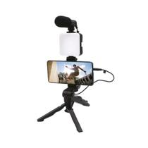 Kit Completo OR PL04 para Lives - Tripé + Anel de LED + Microfone + Controle