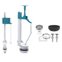 Kit Completo p/Caixa Acoplada Entrada Simplificada Saída c/Castelo Acionador Superior