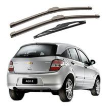 Kit Completo Palhetas Dianteira e Traseira para GM Chevrolet Agile 2008 2009 2010