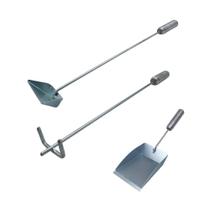 Kit Completo para Braseiro - Espalhador, Rastelo e Pá
