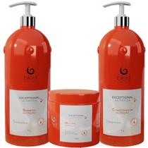 Kit Completo Para Cabelo Exceptional Nutrition 1L Bled